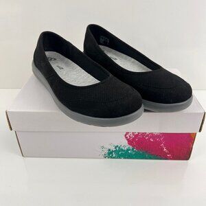Clarks Cloudsteppers Women's Slip Shoes Jocolin Myla Black Textile Size 8.5 M